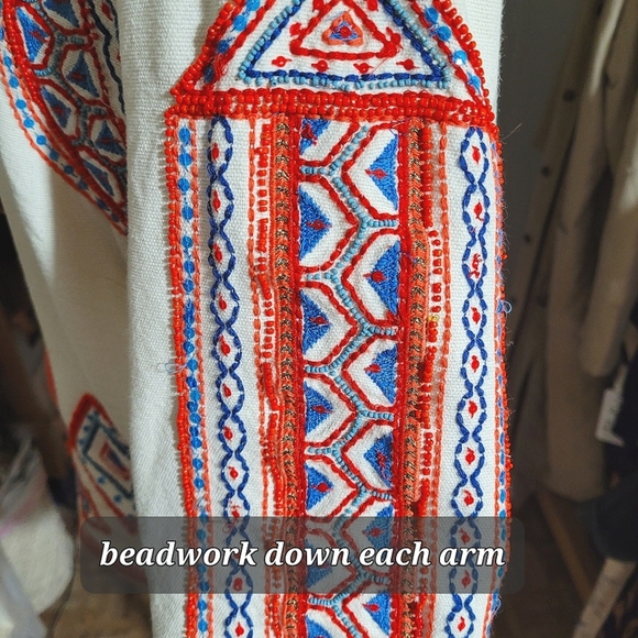 Lucky Brand Red and White Patterned Blazer - Picture 7 of 13